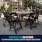 Flash Furniture Mahogany Resin Folding Chair, PK4 4-LE-L-1-MAH-GG - alternate 5